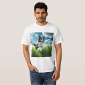 Salto de Alegría: Un Border Collie en Plena Acción T-Shirt (Vorne ganz)