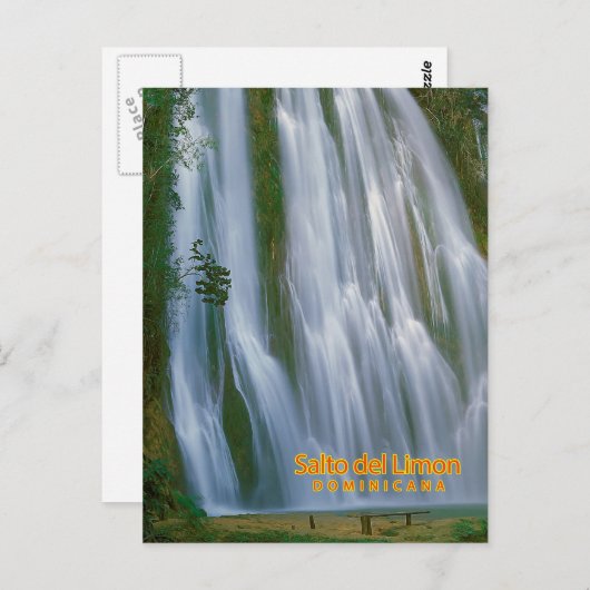 Salto del Limon Dominicana Postkarte (Vorne/Hinten)
