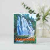 Salto Lemon Falls Dominicana Postkarte (Stehend Vorderseite)