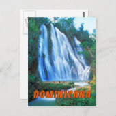 Salto Lemon Falls Dominicana Postkarte (Vorne/Hinten)