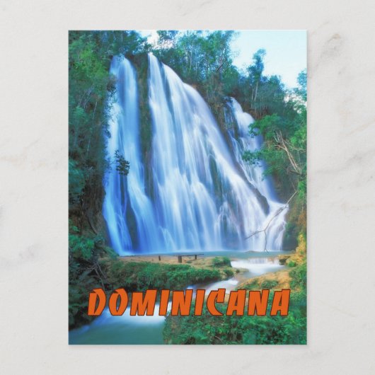 Salto Lemon Falls Dominicana Postkarte (Vorderseite)