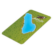 Salton Sea California USA Karte Magnet (Linke Seite)