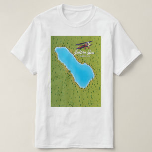 Salton Sea California USA Karte T-Shirt