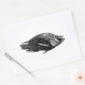 Salton Sea Dead Tilapia Oval Sticker (Umschlag)