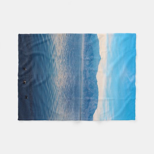 Salton Sea Tranquility Fleecedecke (Vorderseite (Horizontal))