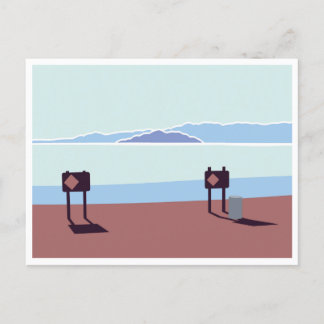 Salton Sea und Mount Rollo Postkarte