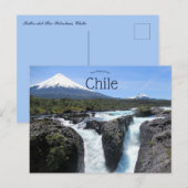 Saltos del Rio Petrohué Chile Postkarte (Vorne/Hinten)