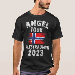 Salttraumen 2023 Angel Tour nach Norwegen mit Flag T-Shirt