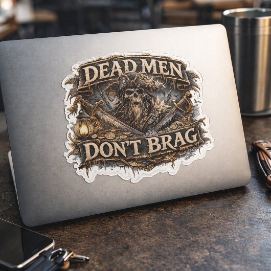 Saltverfluchter Captain Sticker – Tote Männer prah