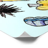 Saltwater Aquarium Aquarium Aquarell Poster (Ecke)