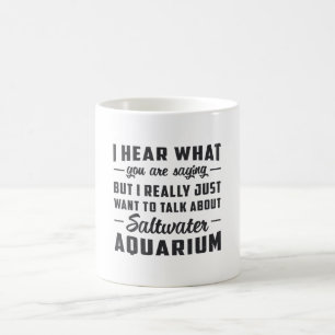 Saltwater Aquarium Aquatic Fish Funny Aquarist Kaffeetasse