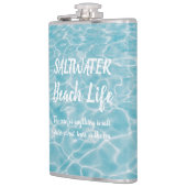 Saltwater Beach Life Aquatic Pool Reflektionen Flachmann (Links)