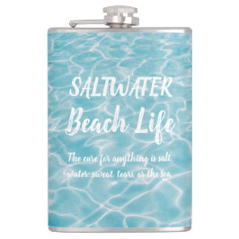 Saltwater Beach Life Aquatic Pool Reflektionen Flachmann