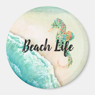 Saltwater Beach Life Magnet