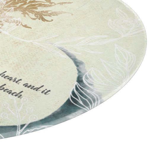 Saltwater Beach Life Schneidebrett (Ecke)