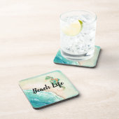 Saltwater Beach Life Seepferd Getränkeuntersetzer (Rechte Seite)