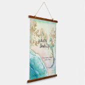 Saltwater Beach Life Wandteppich Mit Holzrahmen (Gewinkelt)