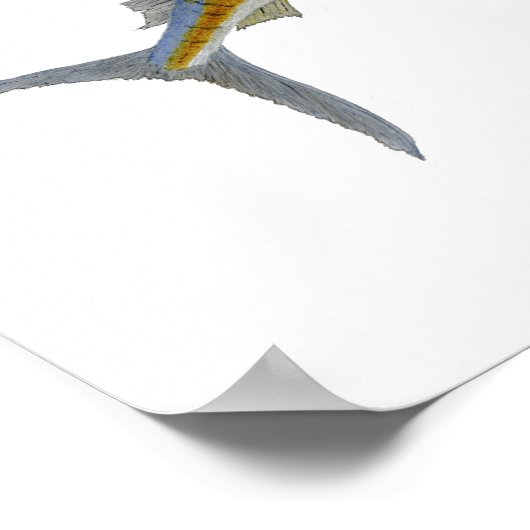 Saltwater Gamefish Art Poster (Ecke)