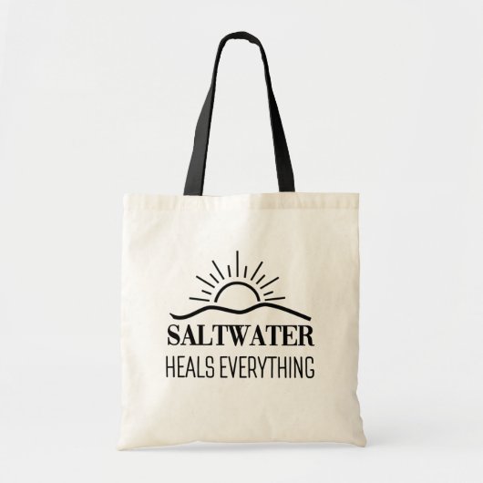 Saltwater Heals Everything Tragetasche (Vorne)