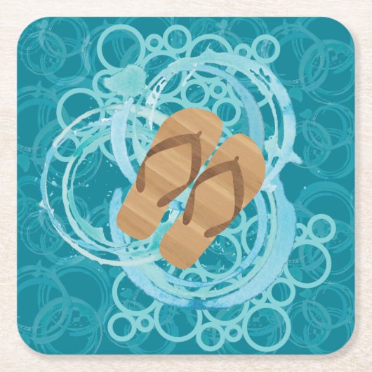 Saltwater Sandals Paper Untersetzer (Vorderseite)
