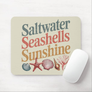 Saltwater Seashells Sunshine Summer Beach Urlaub Mousepad