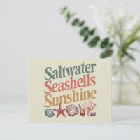 Saltwater Seashells Sunshine Summer Beach Urlaub