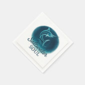 Saltwater Soul Marlin Paper Napkin Serviette (Ecke)