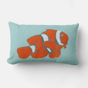 saltwater tropical clown fish lendenkissen