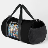 Saltwater Vibes Nautical Panels  Duffle Bag (Rechte Ecke)