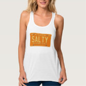 Salty 1969 -Retro Florida Graphic Art- Scoop Neck Tank Top (Vorderseite)