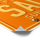 Salty 1969 - Retro Florida License Plate - Coastal Poster (Ecke)