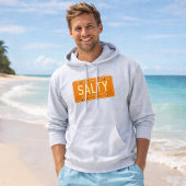 Salty 1969 - Retro Florida License Plate Graphic Hoodie