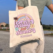 Salty, aber süß Personalisiert Chic Retro Sommer Tragetasche