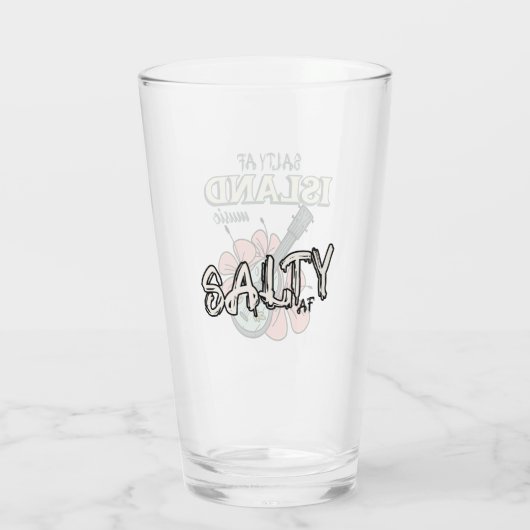 Salty AF Island Music Glas (Rückseite)