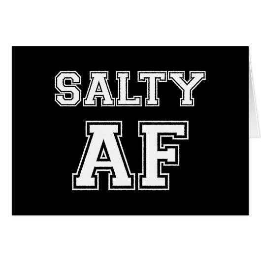 SALTY AF-KARTE (Vorderseite (Horizontal))