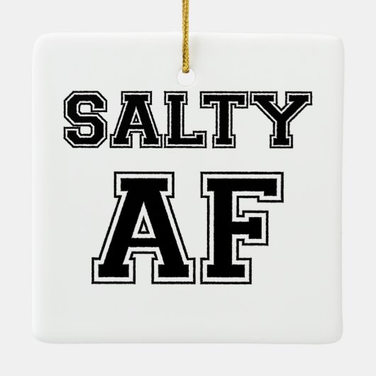 SALTY AF KERAMIKORNAMENT (Rückseite)