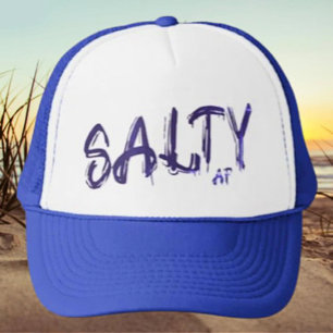 "Salty AF" Logo Blue Twilight Truckerkappe