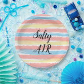 Salty Air Pink Yellow Blue Pappteller (Party)