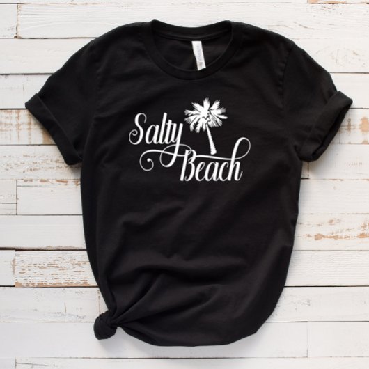Salty Beach Funny Summer Palm Tree T-Shirt