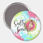 Salty Beach Magnet (Vorderseite/Rückseite)