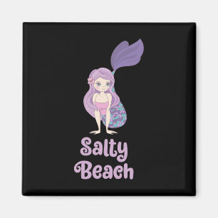 Salty Beach - Niedliche Meerjungfrau Magnet