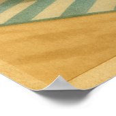 Salty Beach Pin-Up Mermaid -Retro Coastal Life Art Poster (Ecke)