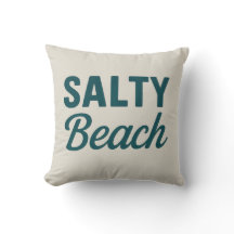 Salty Beach Reversible Teal Coastal Decor Graphic