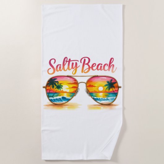 Salty Beach  Strandtuch (Vorderseite)