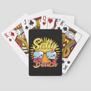 Salty Beach Summer Vibes Tropeninsel Spielkarten
