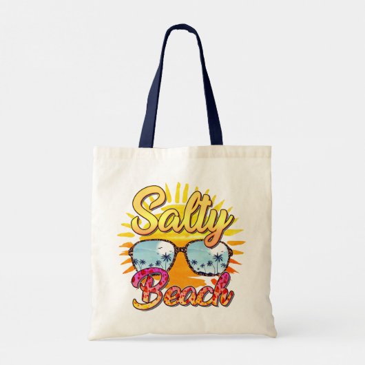 Salty Beach Tote Bag | Hello Summer Bags Tragetasche (Rückseite)