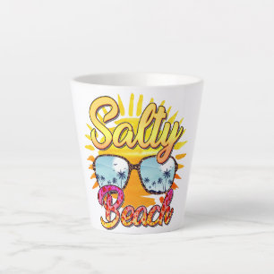 Salty Beach Tropische Sonne und Palmen Milchtasse