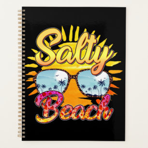Salty Beach Tropische Sonne und Palmen Planer