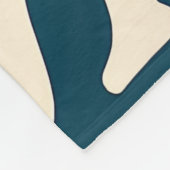 Salty Blue Surf Beach Waves Nautical Coastal Decor Fleecedecke (Ecke)