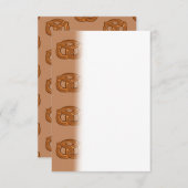 Salty Bretzels Liebhaber von Lebensmittelbackern L Dankeskarte (Vorne/Hinten)